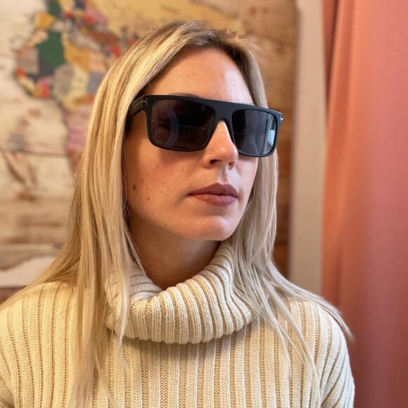 Tom Ford Polarized FT0999-N 02D Philippe Sunglasses Black Square Frame - Picture 3 of 10